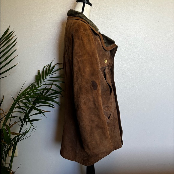 Winter Jacket Mens Military Fleece Warm Jackets Male Fur Collar Coat L - Picture 2 of 5